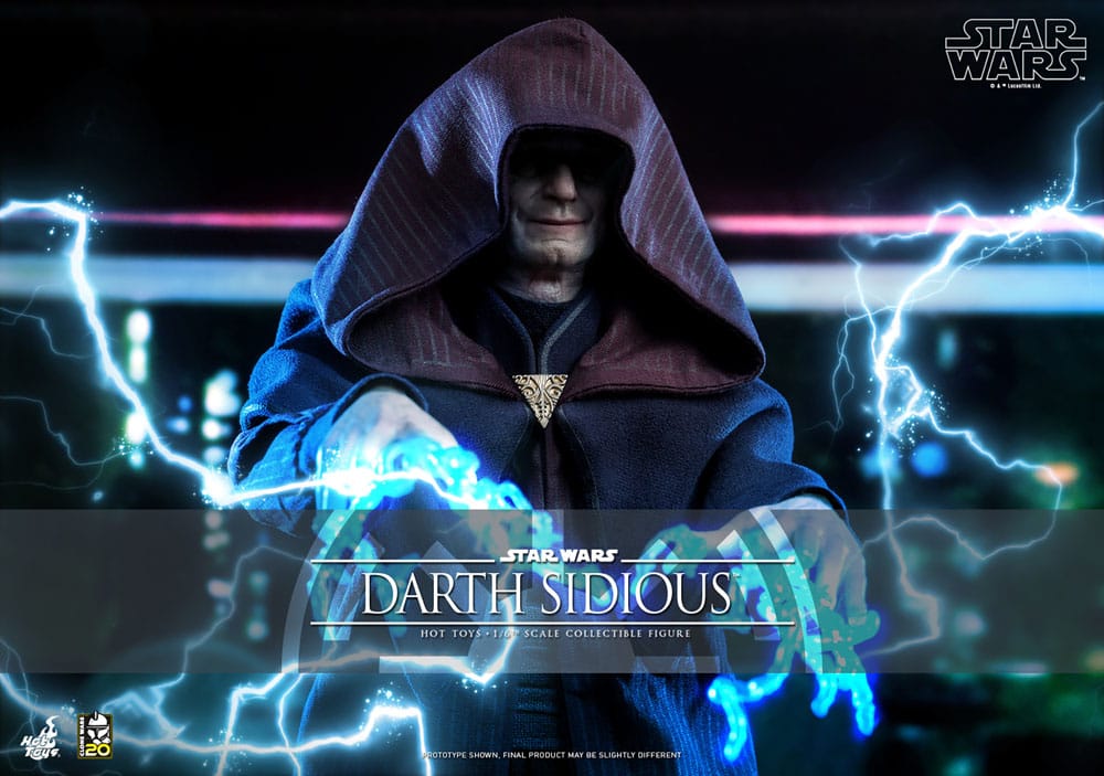 STAR WARS:: THE CLONE WARS FIGURA 1/6 DARTH SIDIOUS 29 CM - HOT TOYS - Imagen 2