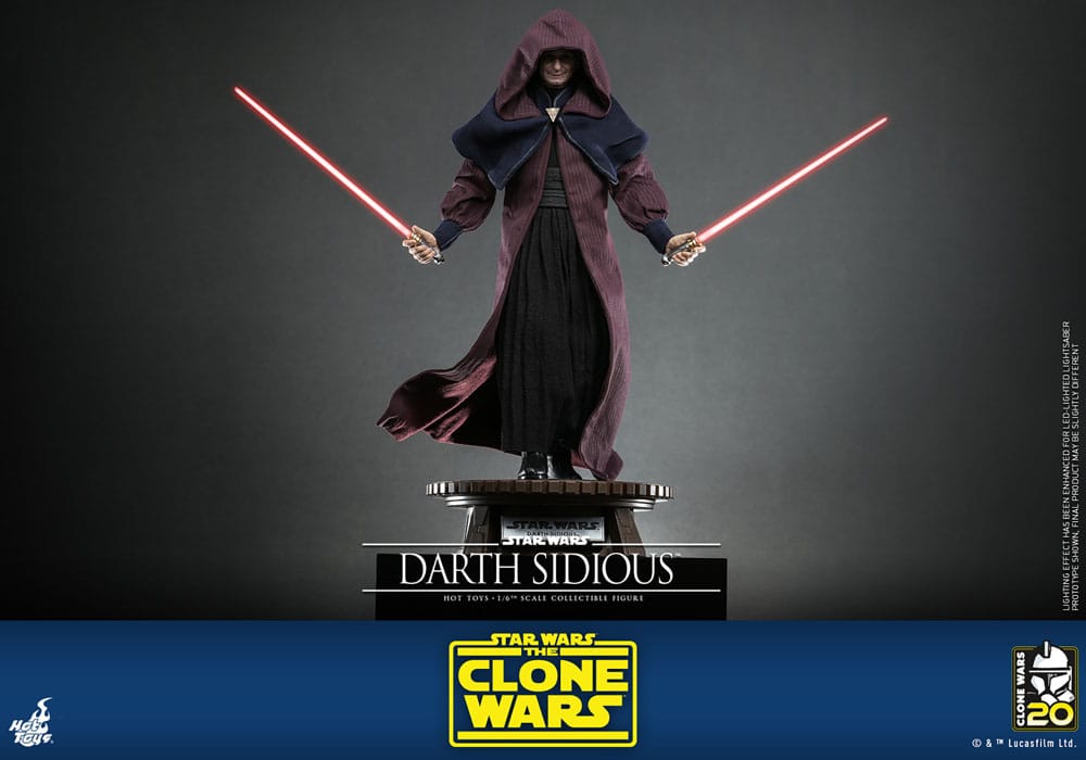 STAR WARS:: THE CLONE WARS FIGURA 1/6 DARTH SIDIOUS 29 CM - HOT TOYS - Imagen 3