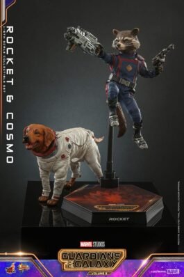 GUARDIANES DE LA GALAXIA VOL. 3 FIGURAS MOVIE MASTERPIECE 1/6 ROCKET & COSMO 16 CM – HOT TOYS