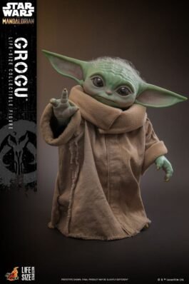 STAR WARS: THE MANDALORIAN FIGURA TAMAÑO REAL LIFE-SIZE MASTERPIECE GROGU 37 CM – HOT TOYS