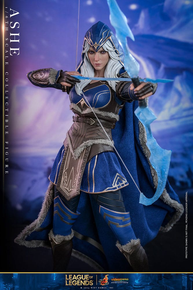 LEAGUE OF LEGENDS FIGURA VIDEO GAME MASTERPIECE 1/6 ASHE 28 CM - HOT TOYS - Imagen 9