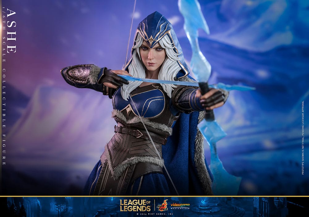 LEAGUE OF LEGENDS FIGURA VIDEO GAME MASTERPIECE 1/6 ASHE 28 CM - HOT TOYS - Imagen 13