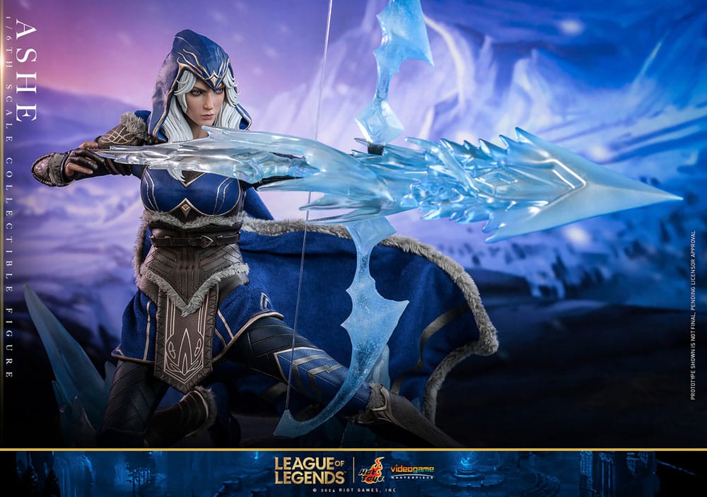 LEAGUE OF LEGENDS FIGURA VIDEO GAME MASTERPIECE 1/6 ASHE 28 CM - HOT TOYS - Imagen 15