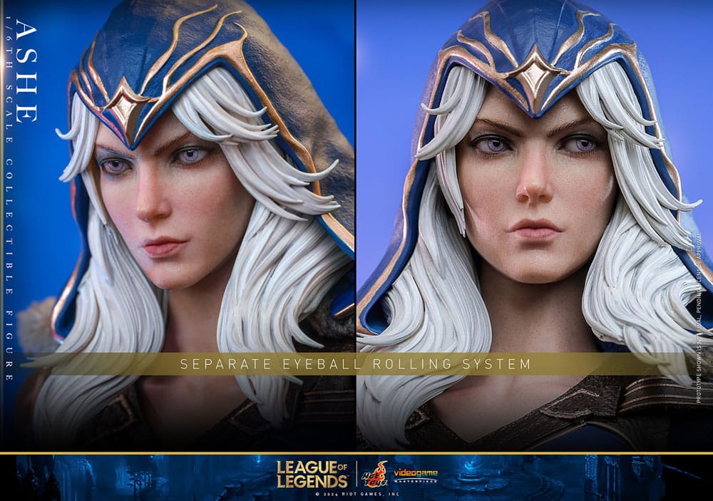 LEAGUE OF LEGENDS FIGURA VIDEO GAME MASTERPIECE 1/6 ASHE 28 CM - HOT TOYS - Imagen 16