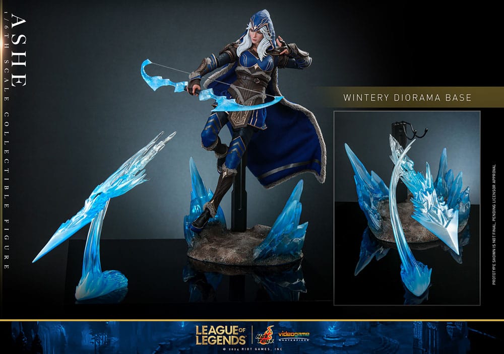 LEAGUE OF LEGENDS FIGURA VIDEO GAME MASTERPIECE 1/6 ASHE 28 CM - HOT TOYS - Imagen 19