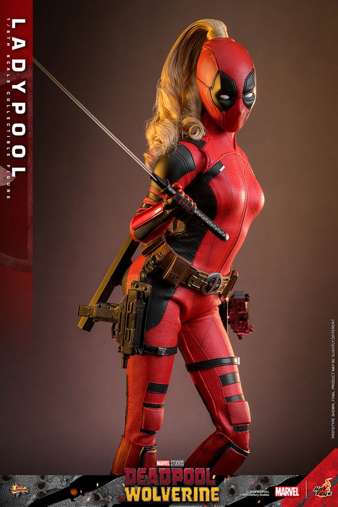 DEADPOOL & WOLVERINE MOVIE MASTERPIECE FIGURA 1/6 LADYPOOL 30 CM - HOT TOYS - Imagen 6