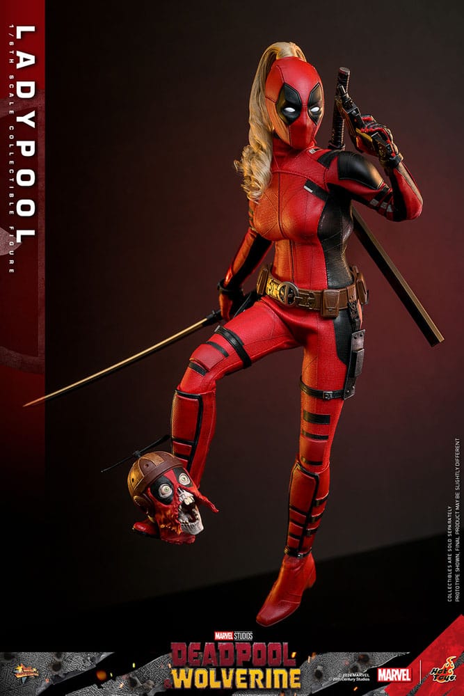 DEADPOOL & WOLVERINE MOVIE MASTERPIECE FIGURA 1/6 LADYPOOL 30 CM - HOT TOYS - Imagen 7