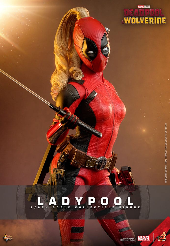 DEADPOOL & WOLVERINE MOVIE MASTERPIECE FIGURA 1/6 LADYPOOL 30 CM - HOT TOYS - Imagen 11