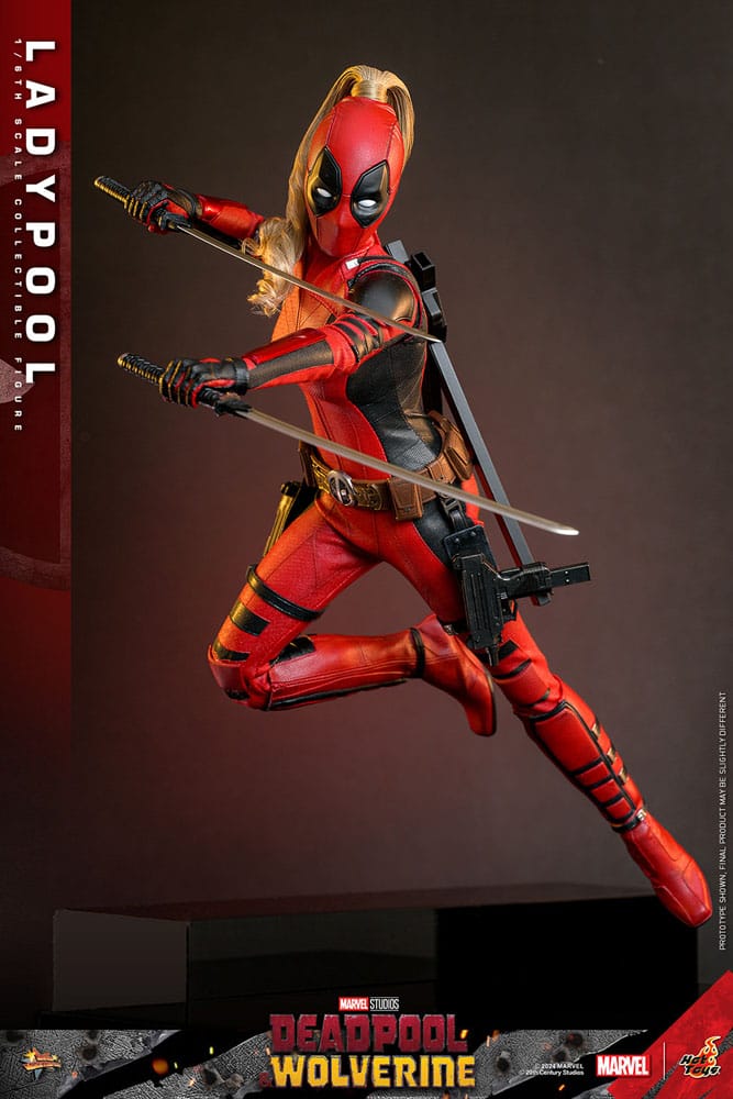 DEADPOOL & WOLVERINE MOVIE MASTERPIECE FIGURA 1/6 LADYPOOL 30 CM - HOT TOYS - Imagen 13