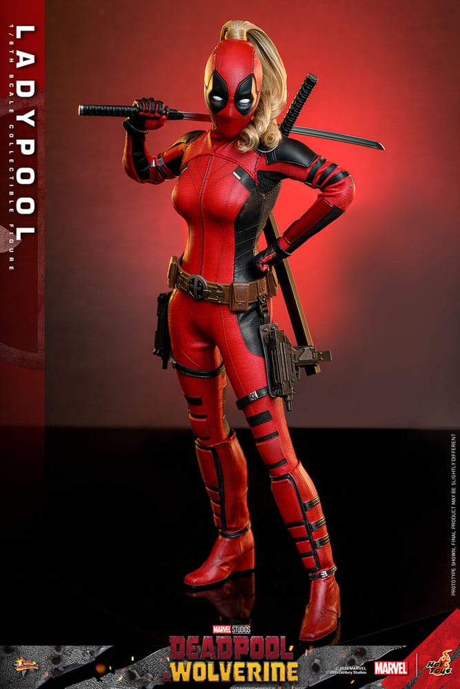 DEADPOOL & WOLVERINE MOVIE MASTERPIECE FIGURA 1/6 LADYPOOL 30 CM - HOT TOYS - Imagen 19