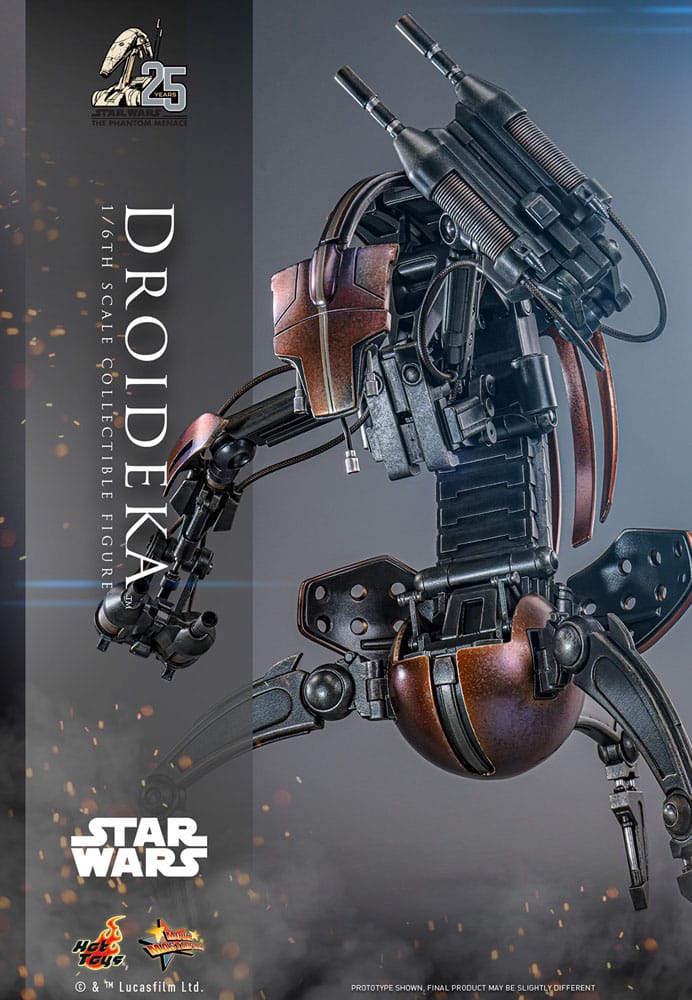 STAR WARS EPISODE I FIGURA MOVIE MASTERPIECE 1/6 DROIDEKA 27 CM - HOT TOYS - Imagen 3