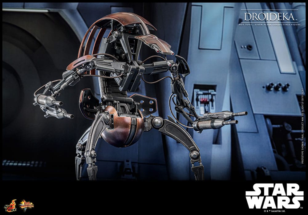 STAR WARS EPISODE I FIGURA MOVIE MASTERPIECE 1/6 DROIDEKA 27 CM - HOT TOYS - Imagen 18