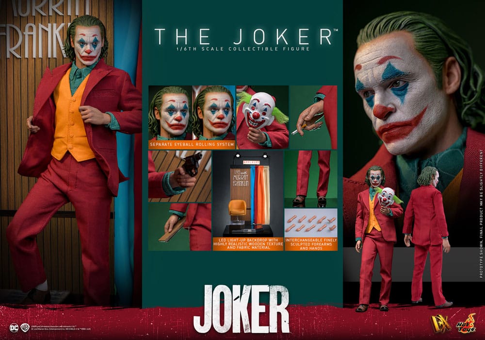 JOKER MOVIE MASTERPIECE FIGURA 1/6 THE JOKER 30 CM - HOT TOYS - Imagen 20