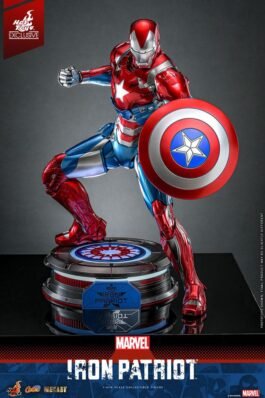 MARVEL FIGURA DIECAST COMIC MASTERPIECE 1/6 IRON PATRIOT HOT TOYS EXCLUSIVE 32 CM – HOT TOYS