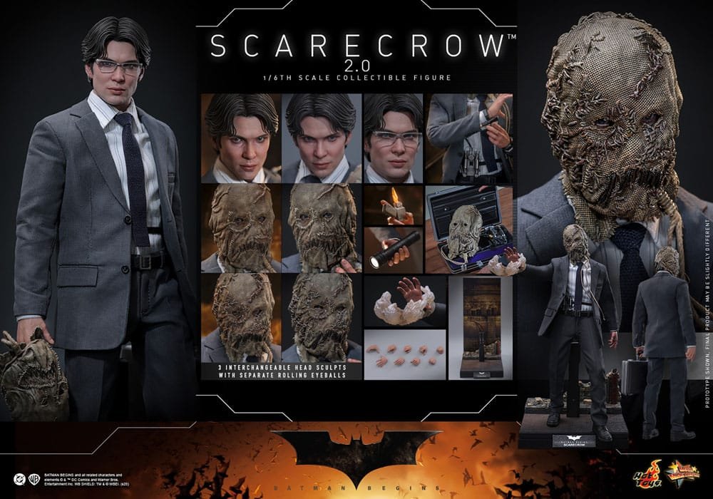 SCARECROW 2.0 - MOVIE MASTERPIECE SERIES - BATMAN BEGINS - 1/6 - 30 CM - HOT TOYS - Imagen 21