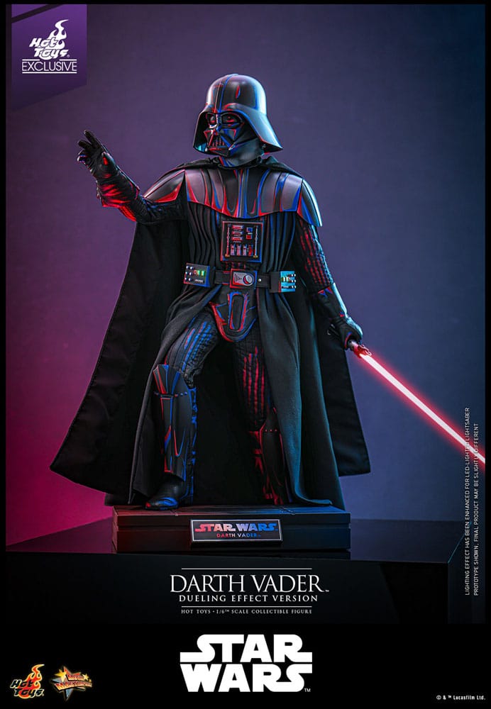 STAR WARS FIGURA MOVIE MASTERPIECE 1/6 DARTH VADER (DUELING EFFECT VERSION) HOT TOYS EXCLUSIVE 35 CM - HOT TOYS - Imagen 6