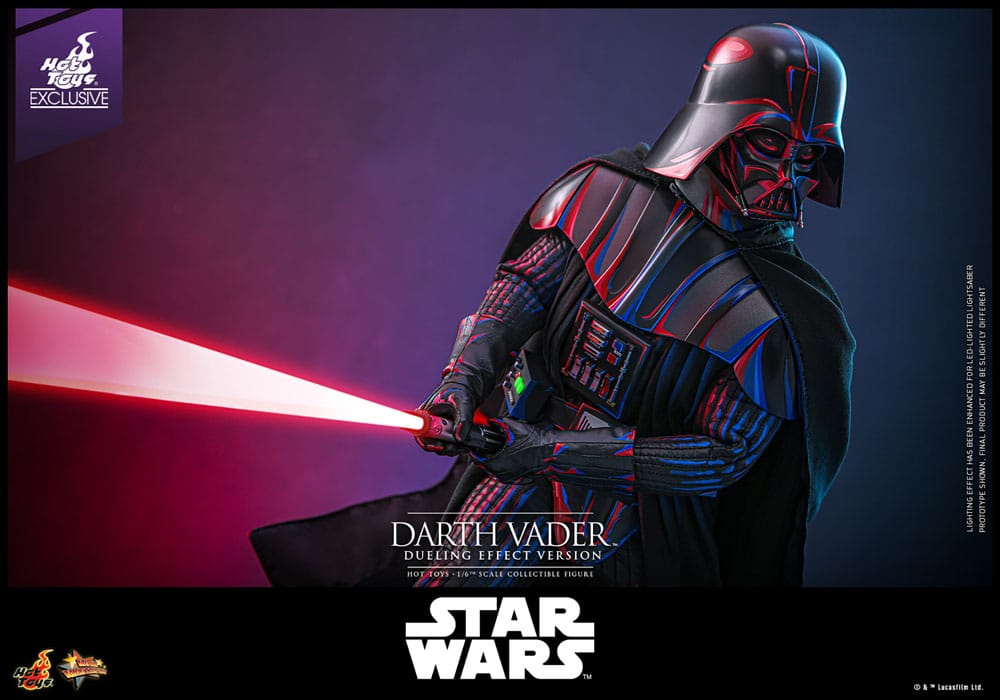 STAR WARS FIGURA MOVIE MASTERPIECE 1/6 DARTH VADER (DUELING EFFECT VERSION) HOT TOYS EXCLUSIVE 35 CM - HOT TOYS - Imagen 12