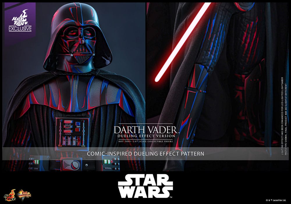 STAR WARS FIGURA MOVIE MASTERPIECE 1/6 DARTH VADER (DUELING EFFECT VERSION) HOT TOYS EXCLUSIVE 35 CM - HOT TOYS - Imagen 17