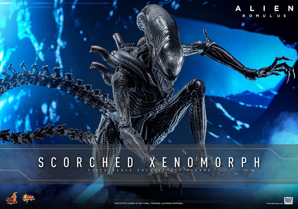 ALIEN: ROMULUS FIGURA MOVIE MASTERPIECE 1/6 SCORCHED XENOMORPH 44 CM - HOT TOYS - Imagen 2