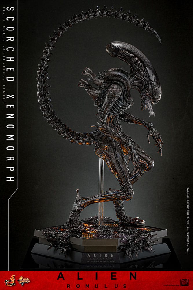 ALIEN: ROMULUS FIGURA MOVIE MASTERPIECE 1/6 SCORCHED XENOMORPH 44 CM - HOT TOYS - Imagen 6