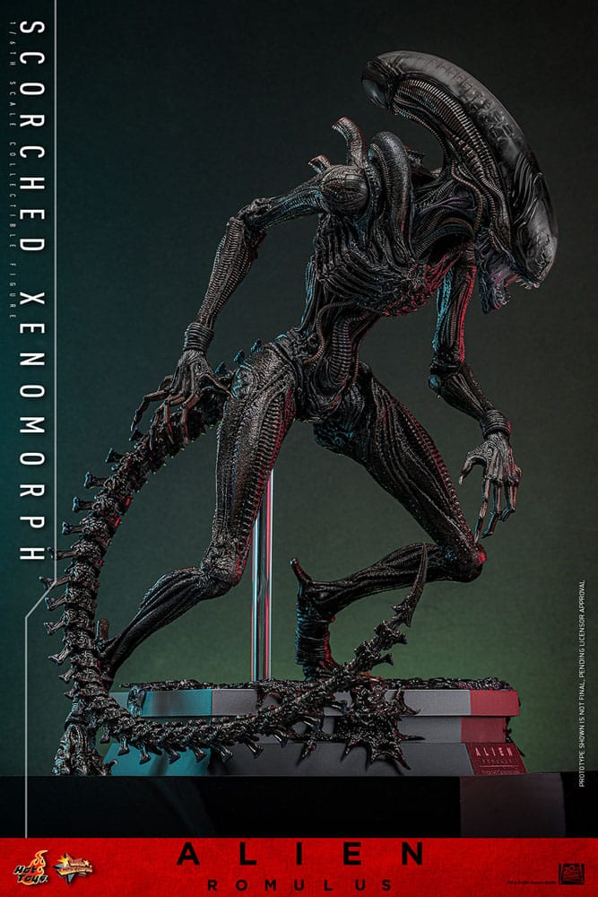 ALIEN: ROMULUS FIGURA MOVIE MASTERPIECE 1/6 SCORCHED XENOMORPH 44 CM - HOT TOYS - Imagen 7