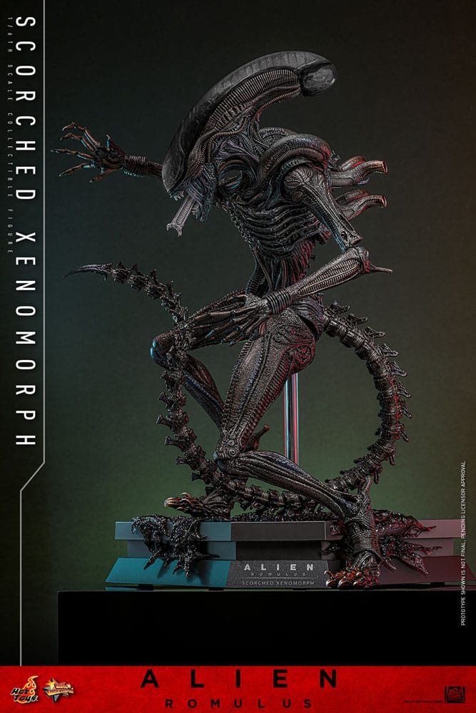 ALIEN: ROMULUS FIGURA MOVIE MASTERPIECE 1/6 SCORCHED XENOMORPH 44 CM - HOT TOYS - Imagen 9