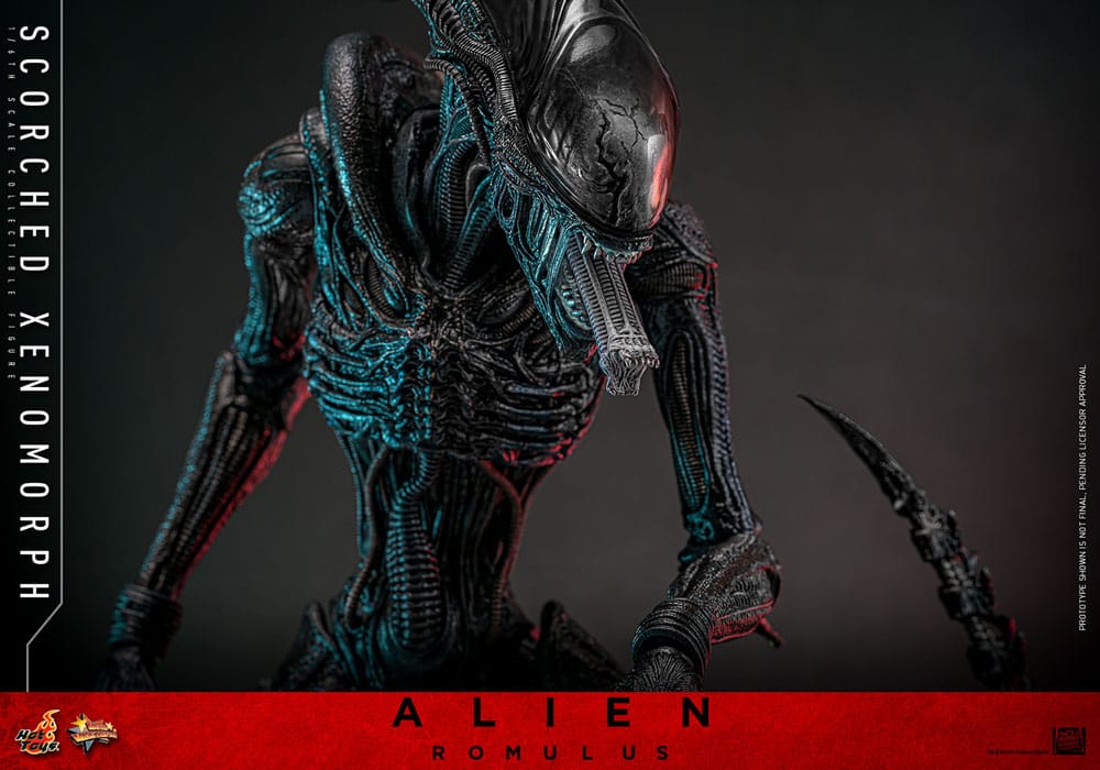ALIEN: ROMULUS FIGURA MOVIE MASTERPIECE 1/6 SCORCHED XENOMORPH 44 CM - HOT TOYS - Imagen 13