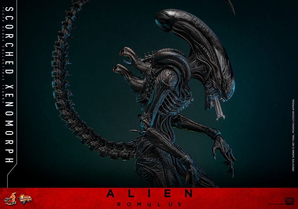 ALIEN: ROMULUS FIGURA MOVIE MASTERPIECE 1/6 SCORCHED XENOMORPH 44 CM - HOT TOYS - Imagen 14