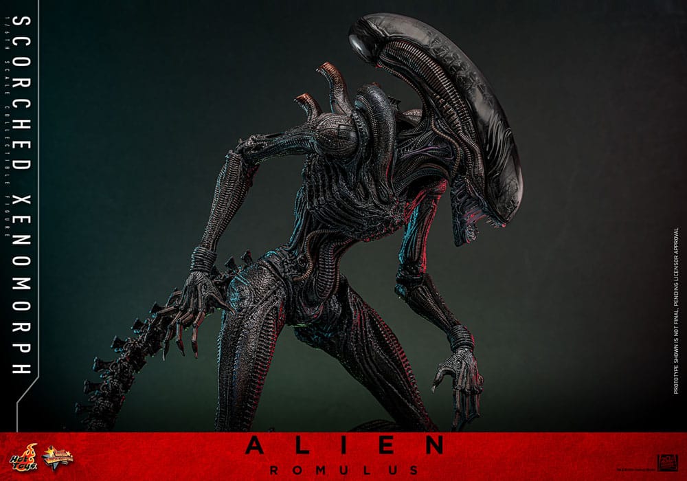 ALIEN: ROMULUS FIGURA MOVIE MASTERPIECE 1/6 SCORCHED XENOMORPH 44 CM - HOT TOYS - Imagen 15