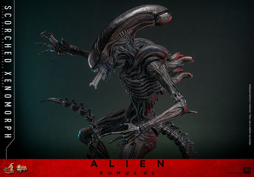 ALIEN: ROMULUS FIGURA MOVIE MASTERPIECE 1/6 SCORCHED XENOMORPH 44 CM - HOT TOYS - Imagen 16