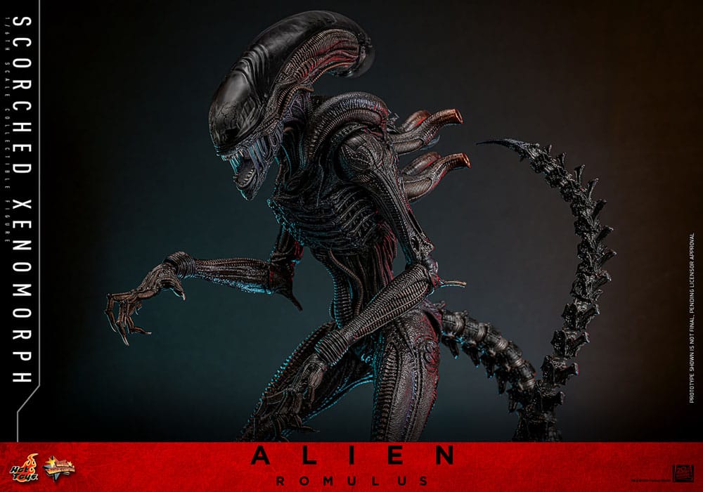 ALIEN: ROMULUS FIGURA MOVIE MASTERPIECE 1/6 SCORCHED XENOMORPH 44 CM - HOT TOYS - Imagen 17