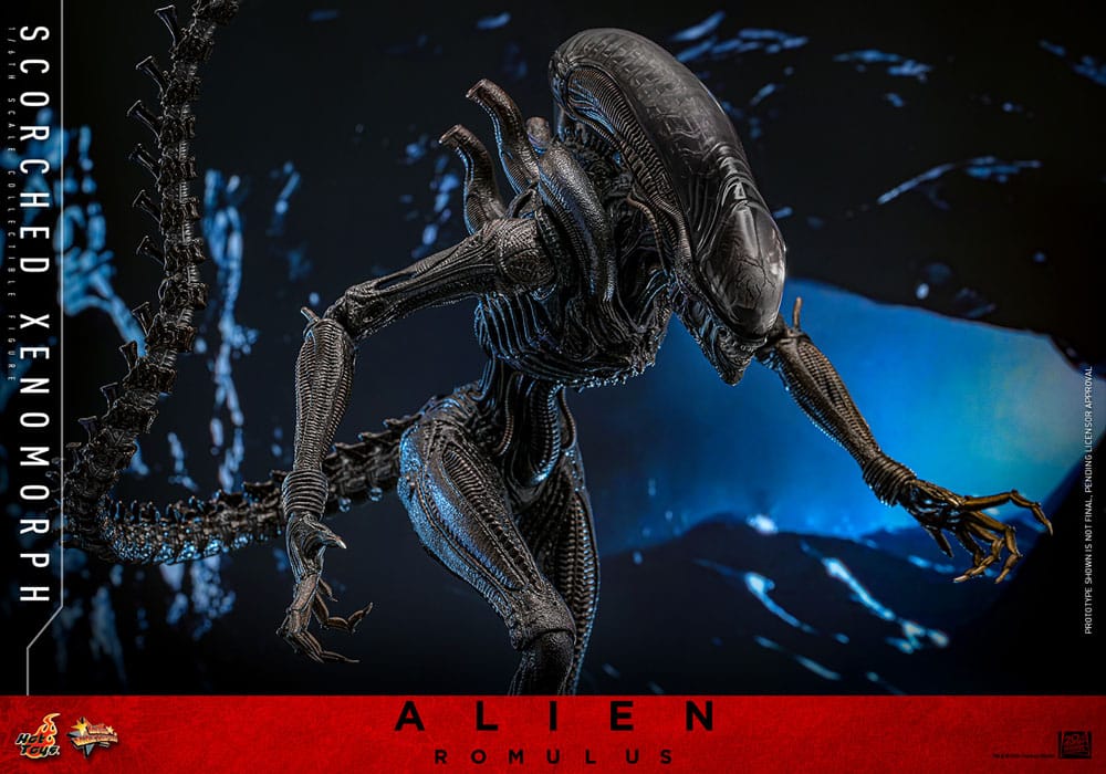 ALIEN: ROMULUS FIGURA MOVIE MASTERPIECE 1/6 SCORCHED XENOMORPH 44 CM - HOT TOYS - Imagen 18