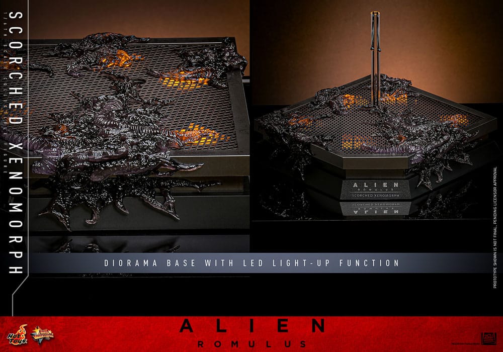 ALIEN: ROMULUS FIGURA MOVIE MASTERPIECE 1/6 SCORCHED XENOMORPH 44 CM - HOT TOYS - Imagen 21
