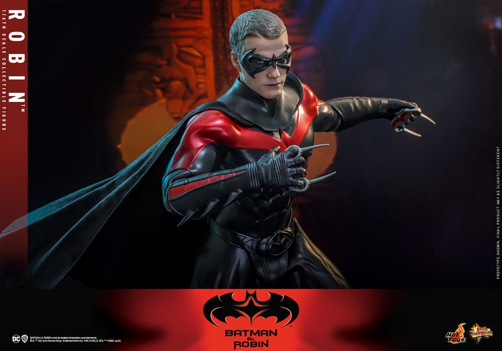 BATMAN Y ROBIN FIGURA MOVIE MASTERPIECE 1/6 ROBIN 30 CM - HOT TOYS - Imagen 4