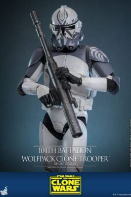 THE CLONE WARS 104TH BATTALION WOLFPACK CLONE TROOPER DELUXE VERSION – STAR WARS – FIGURA 1/6 – HOT TOYS