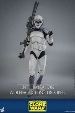 STAR WARS THE CLONE WARS FIGURA 1/6 104TH BATTALION WOLFPACK CLONE TROOPER 30 CM – HOT TOYS