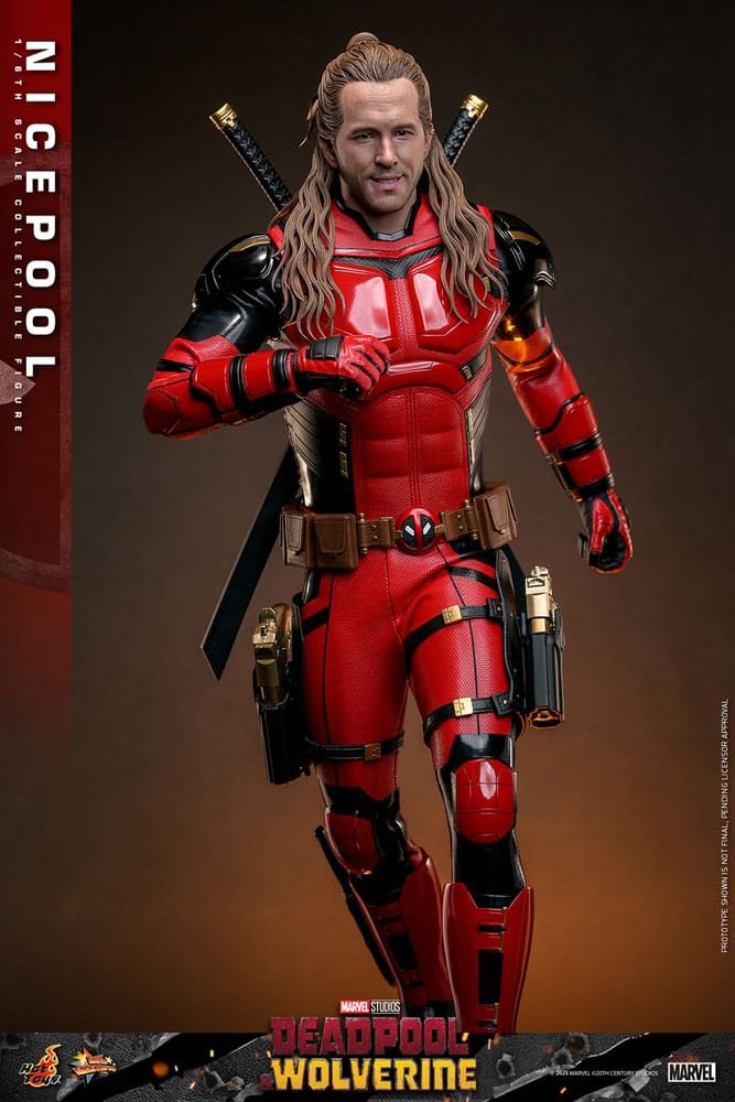 DEADPOOL & WOLVERINE MOVIE MASTERPIECE FIGURA 1/6 NICEPOOL 30 CM - HOT TOYS - Imagen 9