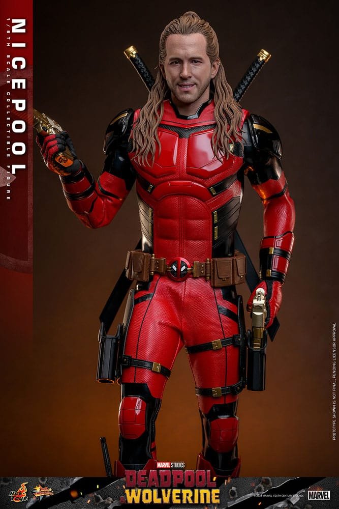 DEADPOOL & WOLVERINE MOVIE MASTERPIECE FIGURA 1/6 NICEPOOL 30 CM - HOT TOYS - Imagen 10