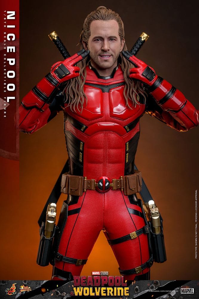 DEADPOOL & WOLVERINE MOVIE MASTERPIECE FIGURA 1/6 NICEPOOL 30 CM - HOT TOYS - Imagen 11