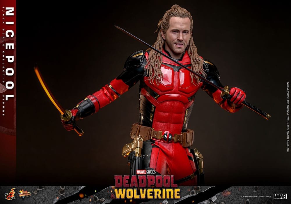 DEADPOOL & WOLVERINE MOVIE MASTERPIECE FIGURA 1/6 NICEPOOL 30 CM - HOT TOYS - Imagen 15