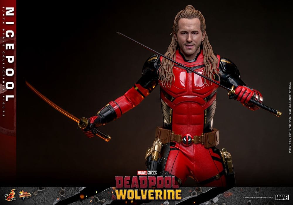 DEADPOOL & WOLVERINE MOVIE MASTERPIECE FIGURA 1/6 NICEPOOL 30 CM - HOT TOYS - Imagen 16