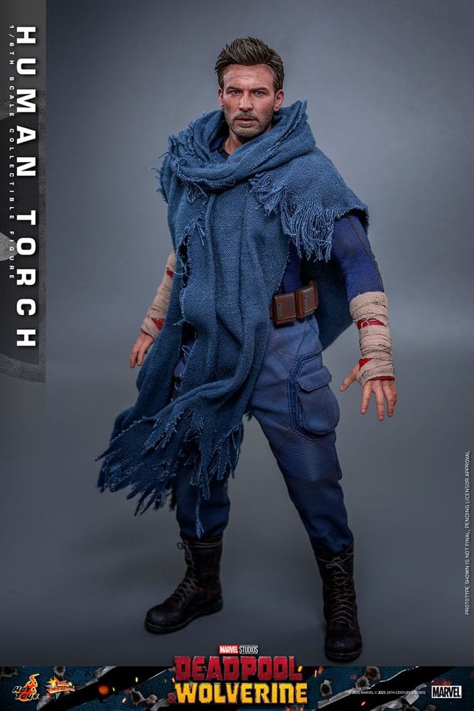 DEADPOOL & WOLVERINE MOVIE MASTERPIECE FIGURA 1/6 HUMAN TORCH 31 CM - HOT TOYS - Imagen 10