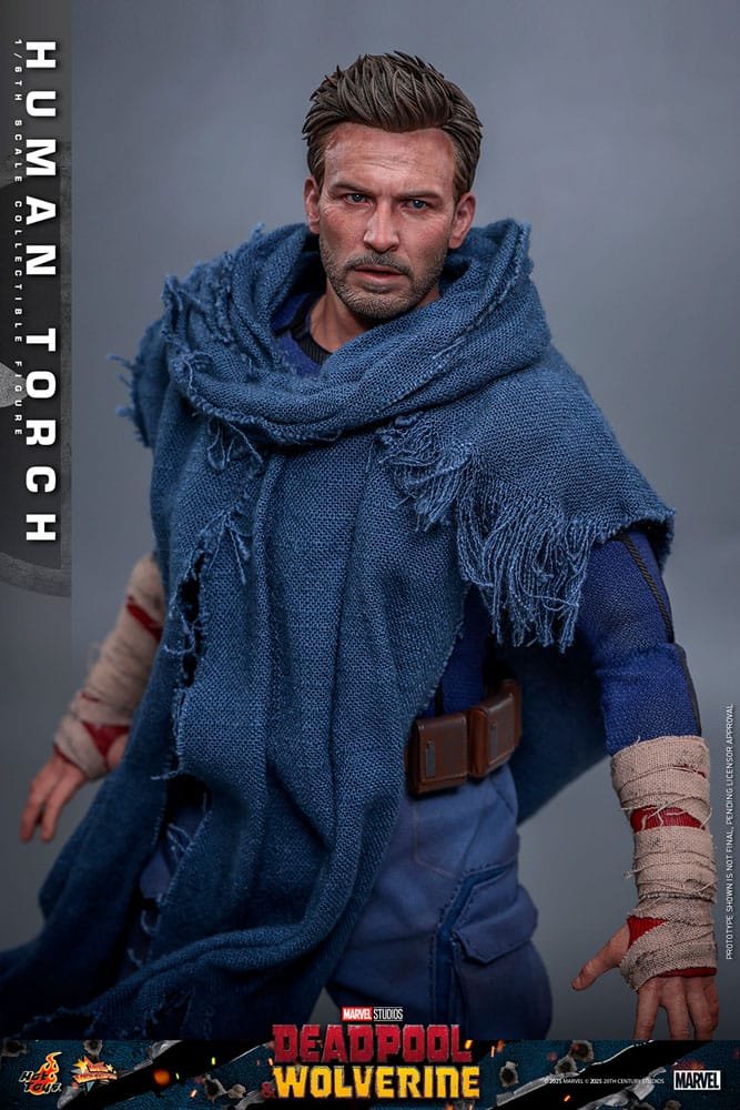 DEADPOOL & WOLVERINE MOVIE MASTERPIECE FIGURA 1/6 HUMAN TORCH 31 CM - HOT TOYS - Imagen 14