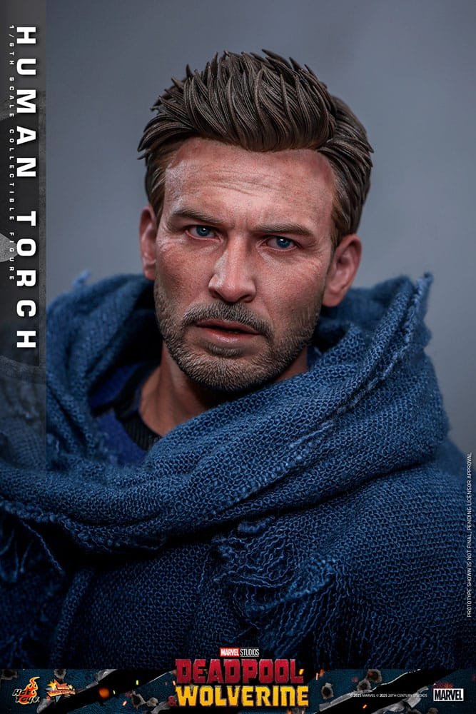 DEADPOOL & WOLVERINE MOVIE MASTERPIECE FIGURA 1/6 HUMAN TORCH 31 CM - HOT TOYS - Imagen 15