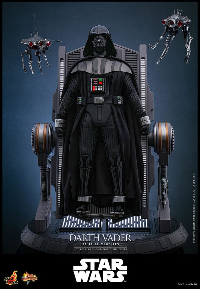 STAR WARS: EPISODIO III - LA VENGANZA DE LOS SITH FIGURA MOVIE MASTERPIECE 1/6 DARTH VADER (DELUXE VERSION) 35 CM - HOT TOYS - Imagen 3