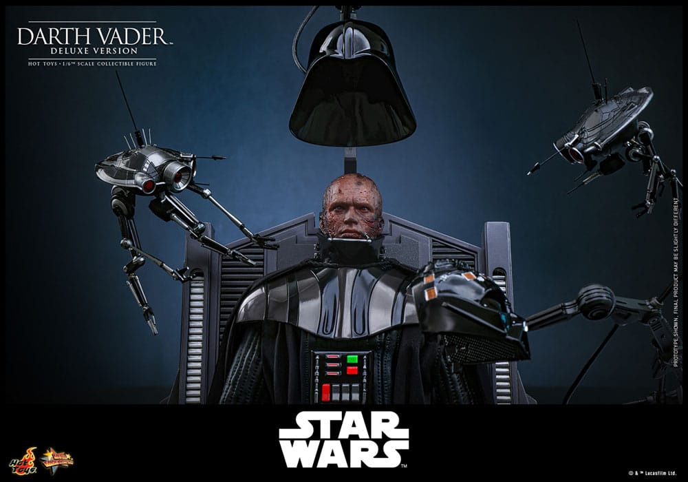 STAR WARS: EPISODIO III - LA VENGANZA DE LOS SITH FIGURA MOVIE MASTERPIECE 1/6 DARTH VADER (DELUXE VERSION) 35 CM - HOT TOYS - Imagen 10