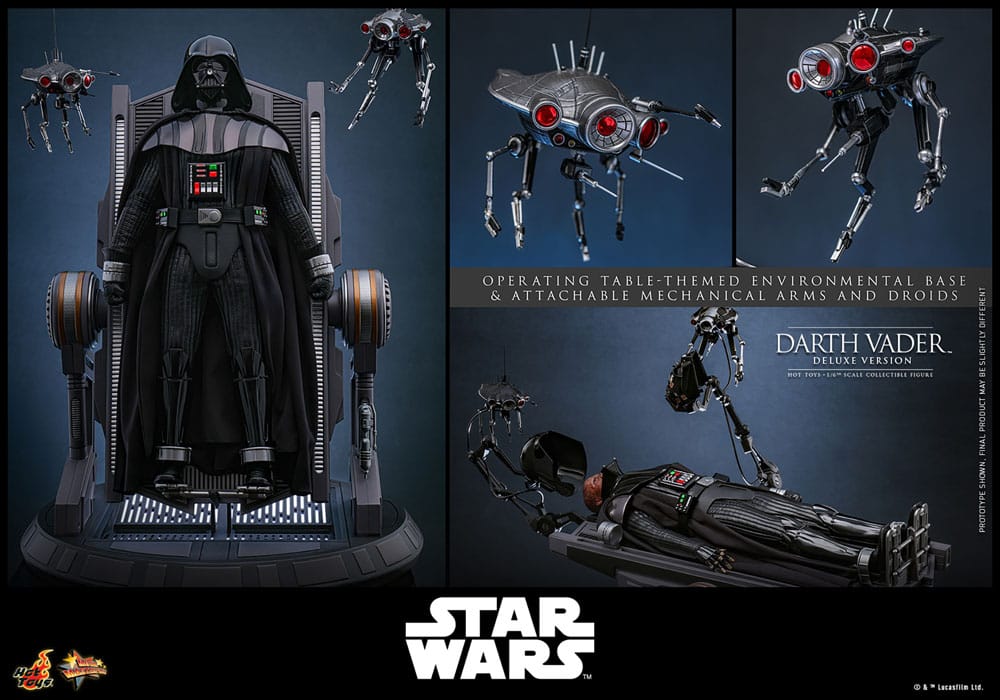 STAR WARS: EPISODIO III - LA VENGANZA DE LOS SITH FIGURA MOVIE MASTERPIECE 1/6 DARTH VADER (DELUXE VERSION) 35 CM - HOT TOYS - Imagen 15