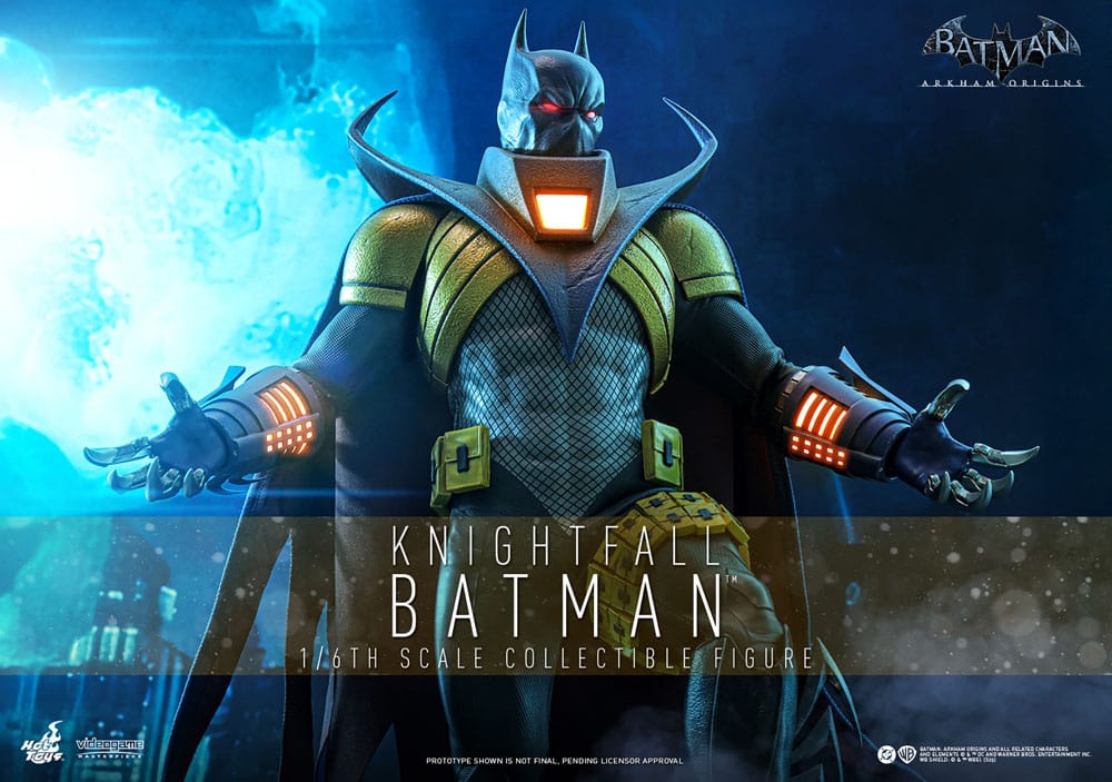 BATMAN: ARKHAM ORIGINS FIGURA VIDEOGAME MASTERPIECE 1/6 KNIGHTFALL BATMAN 32 CM - HOT TOYS - Imagen 2