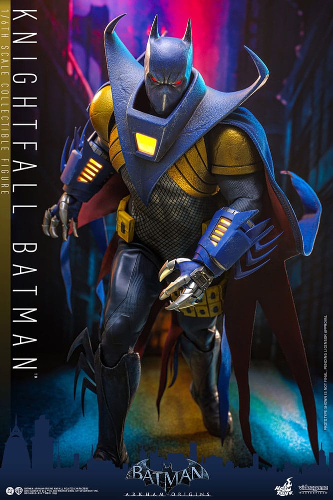 BATMAN: ARKHAM ORIGINS FIGURA VIDEOGAME MASTERPIECE 1/6 KNIGHTFALL BATMAN 32 CM - HOT TOYS - Imagen 5