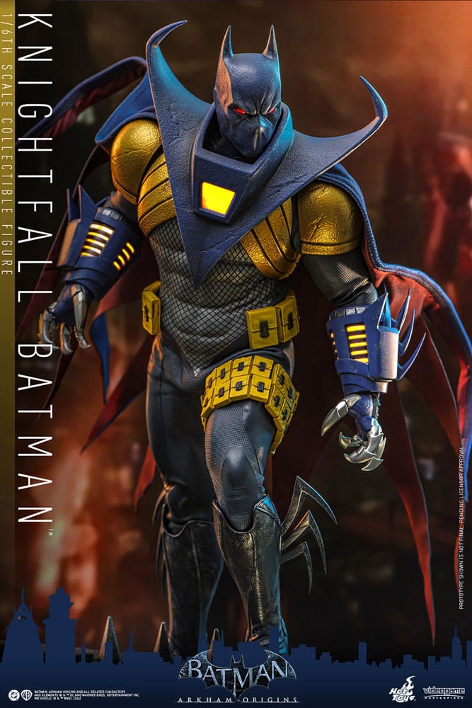 BATMAN: ARKHAM ORIGINS FIGURA VIDEOGAME MASTERPIECE 1/6 KNIGHTFALL BATMAN 32 CM - HOT TOYS - Imagen 12